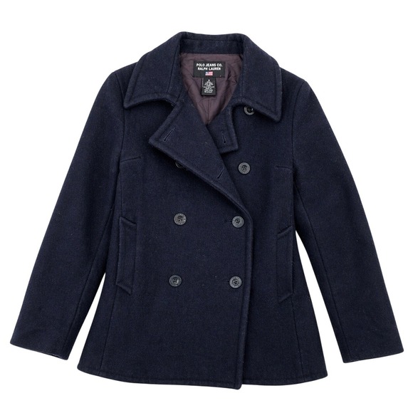 Polo Ralph Lauren Other - Polo Jeans Co Ralph Lauren Wool Peacoat Navy Double Breasted Jacket